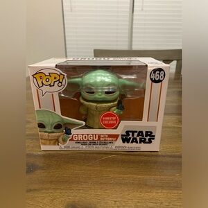 Grogu with Butterfly FunkoPop